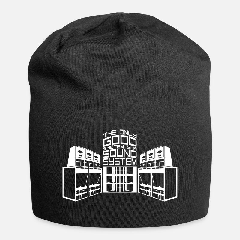THE ONLY GOOD SYSTEM IS A SOUND SYSTEM - Jersey Beanie - black