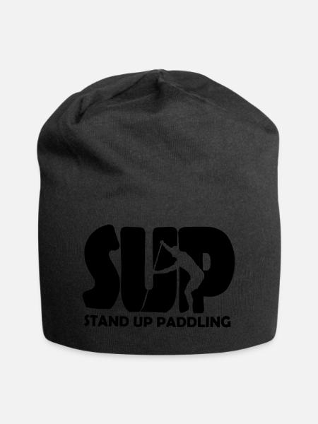 Stand Up Paddling (SUP) Paddle Wassersport iSUP - Jersey-Beanie - Schwarz