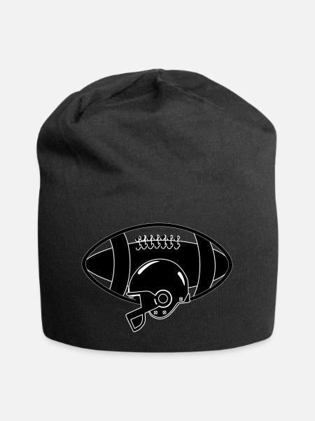 Football américain - Bonnet en jersey - noir