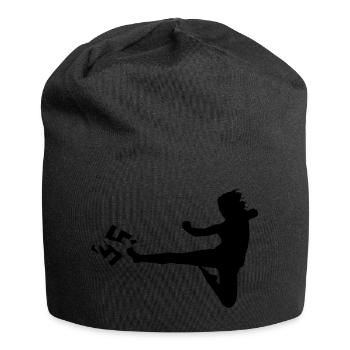 against Nazis - Jersey Beanie - black - Front