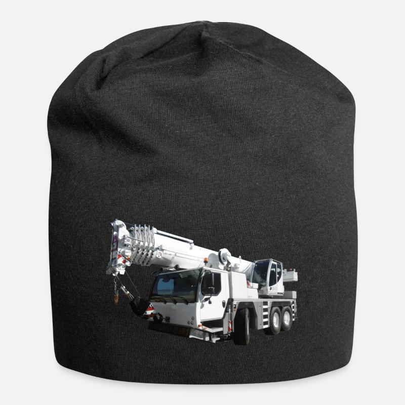 Mobilkran - Jersey-Beanie - Schwarz