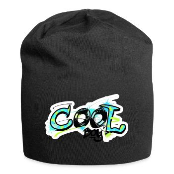 fraîche motif graffiti garçon - chemise cool pour les enfants - Bonnet en jersey - noir - Devant