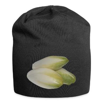 salat salad lettuce halloween gemuese vegetables12 - Jersey-Beanie - Schwarz - Vorne