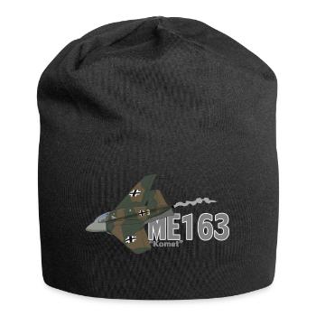 Me 163 Komet (Schreiben) - Jersey-Beanie - Schwarz - Vorne