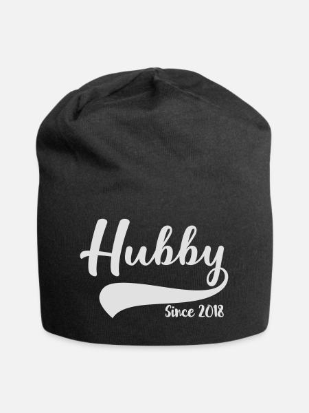 Hubby since 2018 - Jersey-Beanie - Schwarz