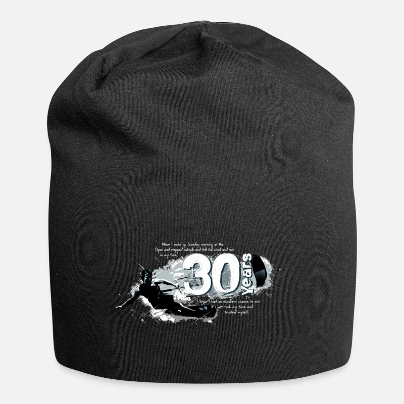 Kitesurfer - 30. Geburtstag - Jersey-Beanie - Schwarz