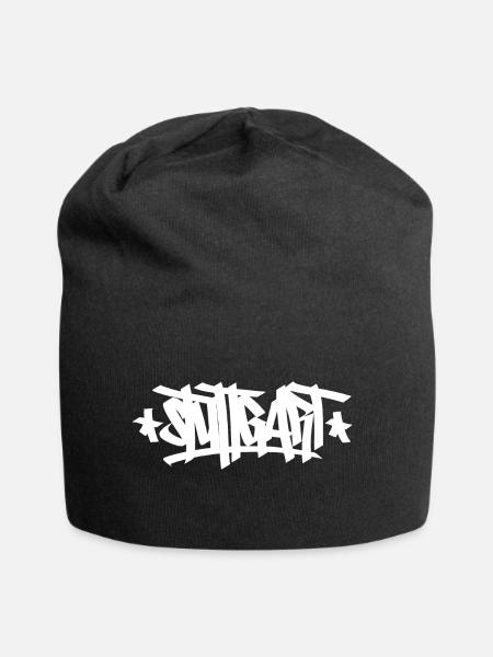 Stuttgart Tag - Jersey-Beanie - Schwarz