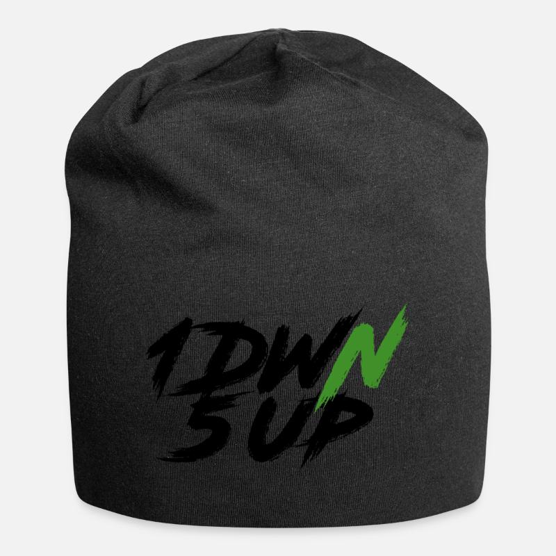 1DWN5UP black - Jersey-Beanie - Schwarz