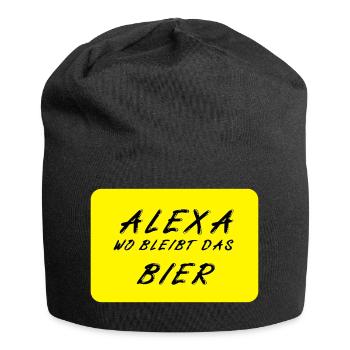 Bier - Jersey-Beanie - Schwarz - Vorne