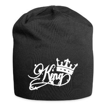 KING - Jersey-Beanie - Schwarz - Vorne