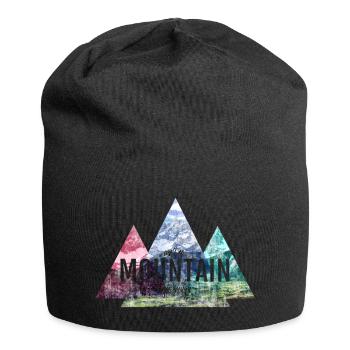 Climbing Nature Mountains Mountaineer Saying Gift - Jersey Beanie - black - Front