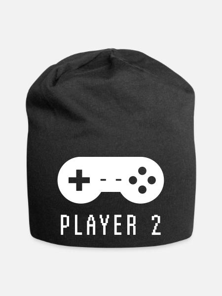 Gamer Player 2 - Jersey-Beanie - Schwarz