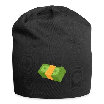 Cadeau de paquet d'argent comptant - Bonnet en jersey - noir - Devant