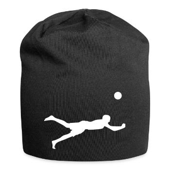 Joueur de beach-volley sportif - Bonnet en jersey - noir - Devant