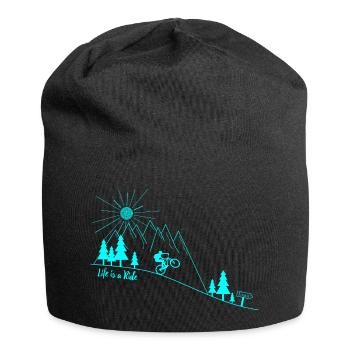 Mountainbike Radsport - Jersey-Beanie - Schwarz - Vorne