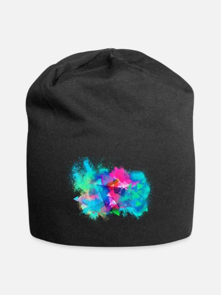 Abstract background colorful - Jersey Beanie - black