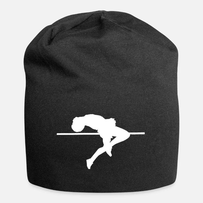 Hochsprung Leichtathletik - Jersey-Beanie - Schwarz