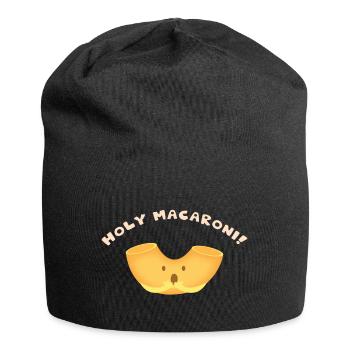 Holy Macaroni - World Pasta Day / World Noodle Day - Jersey Beanie - black - Front