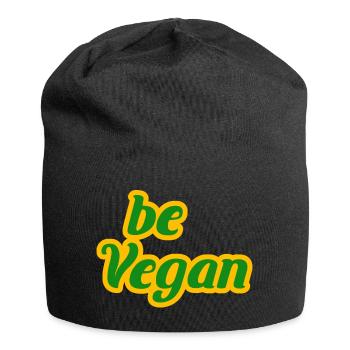 Végétalien Veggie Veggi Fruit Légumes Plantes Cadeau - Bonnet en jersey - noir - Devant