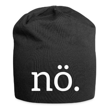 cooles nö nein no nope Shirt - Jersey-Beanie - Schwarz - Vorne