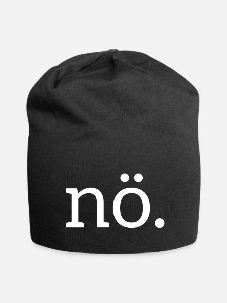 cooles nö nein no nope Shirt - Jersey-Beanie - Schwarz