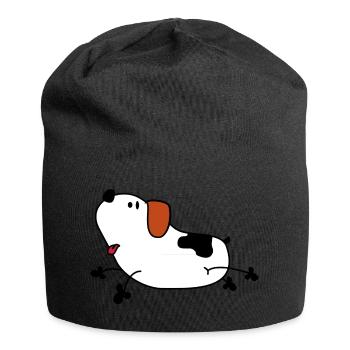 Sweet cartoon dog - Jersey Beanie - black - Front