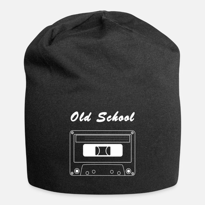 Kassette - Jersey-Beanie - Schwarz
