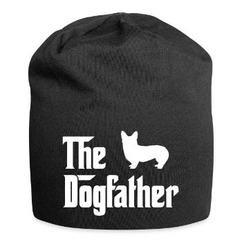 DOGFATHER The godfather Corgi funny gift - Jersey Beanie - black - Front