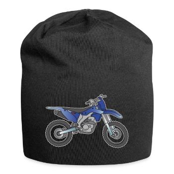 Moto de motocross - Bonnet en jersey - noir - Devant