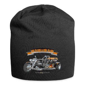 TRIKE KÖNIGE / LIVE TO RIDE & RIDE TO LIVE - Jersey-Beanie - Schwarz - Vorne