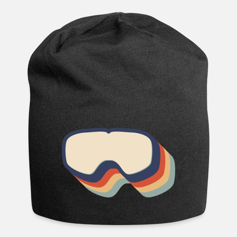 Ski - Jersey-Beanie - Schwarz