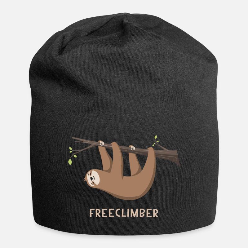 Faultier Sloth Fremclimber - Jersey-Beanie - Schwarz