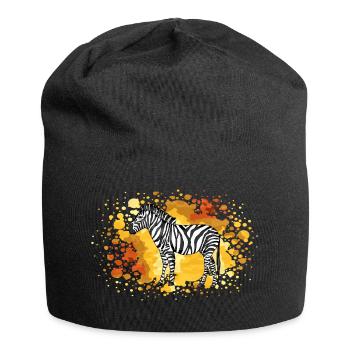 zebra crossing - Jersey Beanie - black - Front