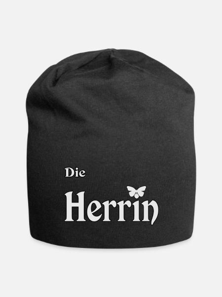 Herrin Domina - Jersey-Beanie - Schwarz