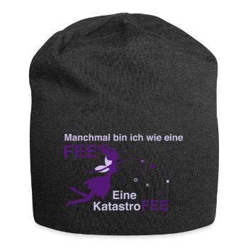 sarkasmus Fee design geschenkidee cooles spruch - Jersey-Beanie - Anthrazit - Vorne