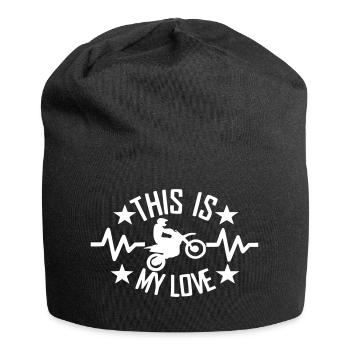 This is my love Motocross - Jersey Beanie - black - Front
