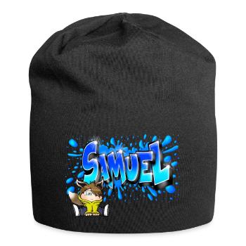 Graffiti Samuel Printable - Bonnet en jersey - noir - Devant