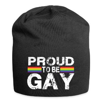 Proud To Be Gay - Jersey Beanie - black - Front