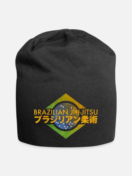 Brazilian Jiu-Jitsu Farben Brasilien - Jersey-Beanie - Schwarz