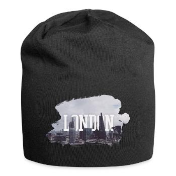 LONDON - Jersey Beanie - black - Front