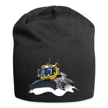 yellow snow shovel snow - Jersey Beanie - black - Front