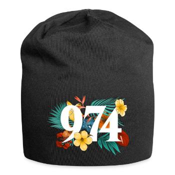 974 Flowers - Jersey-Beanie - Schwarz - Vorne