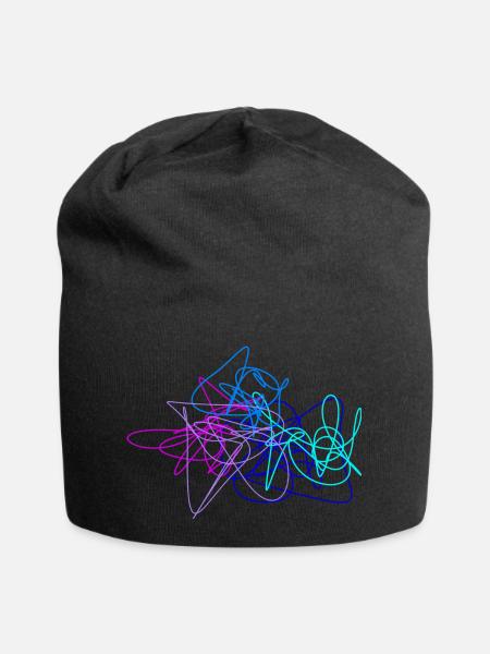 Krakel - Jersey-Beanie - Schwarz