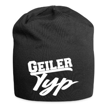 Geiler Typ Mann lustig Geschenk - Jersey-Beanie - Schwarz - Vorne