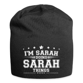 Sarah - Bonnet en jersey - noir - Devant