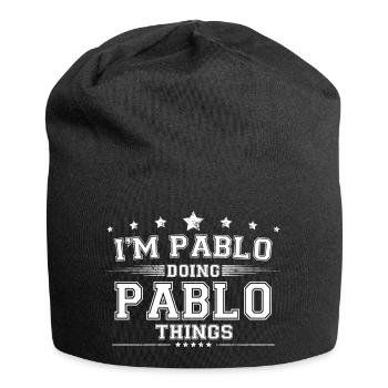 Pablo - Jersey-Beanie - Schwarz - Vorne