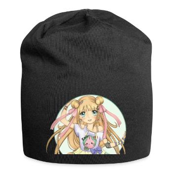 Manga - Jersey Beanie - black - Front
