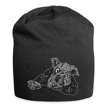 Hund - Jersey-Beanie - Schwarz - Vorne