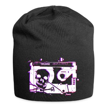 Techno Old School - Bonnet en jersey - noir - Devant
