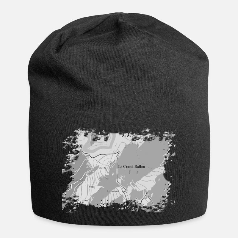 Le Grand Ballon Alsace Vosges - Bonnet en jersey - noir